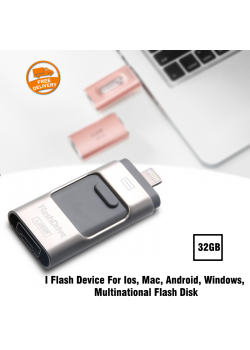 N York I Flash Device For Ios, Mac, Android, Windows, Multinational Flash Disk, 32GB, High Speed, I-132